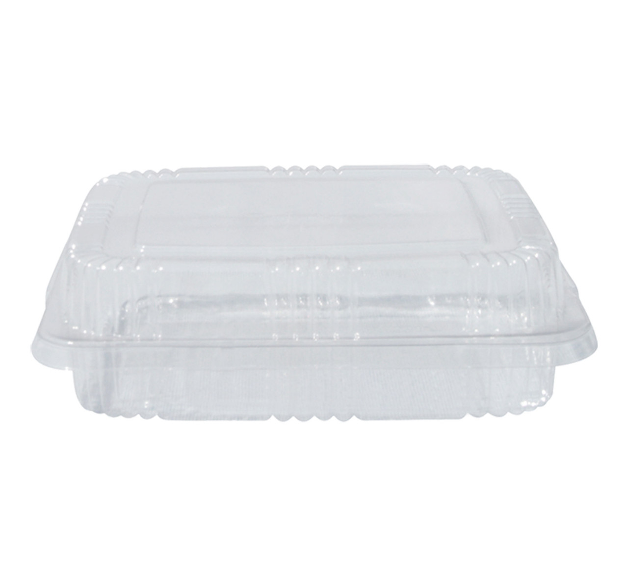 Prep & Savour 6x6 Seal Hinged-Lid Clear Plastic Containers Take