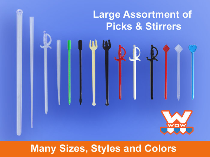 Plastic Food Picks Disposable Cocktail Picks