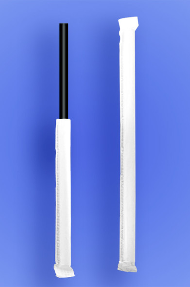 JUMBO STRAW 10.25" - PAPER WRAPPED - BLACK - 4/500 (2,000/case) JUMBO STRAW 10.25" - PAPER WRAPPED - BLACK - 4/500 (2,000/case)