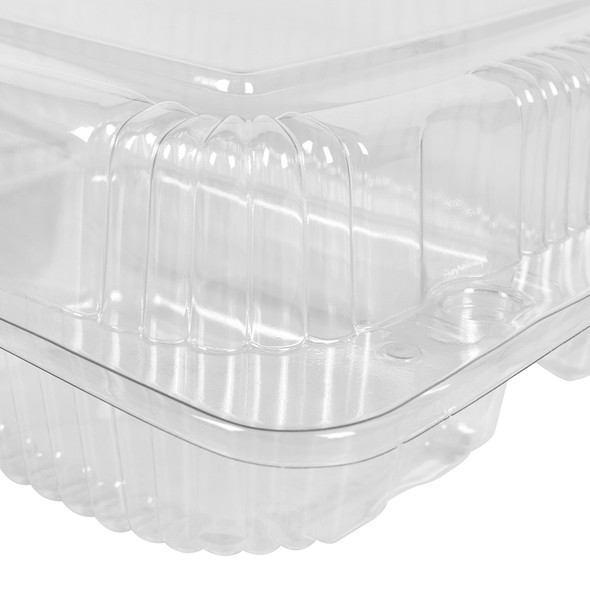 HINGED LID DELI CONTAINER 7 x 10 x 4 - 250/CASE - Wow Plastics