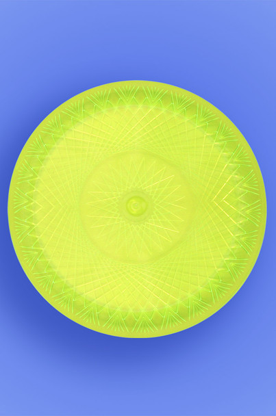 DELUXE PLATE 9" - NEON YELLOW - 10/10 (100/CASE)