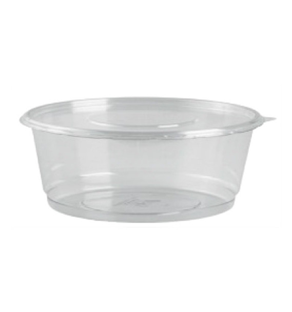 8oz DELI CONTAINER WITH LID - 5" x 1 1/2" TALL  - 250/CASE