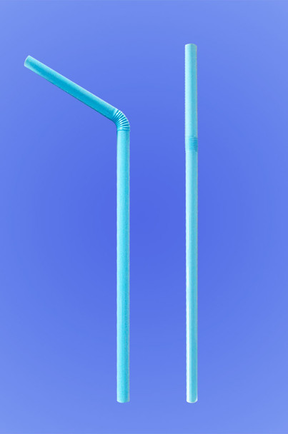 JUMBO FLEXI STRAW 8.5" - PASTEL BLUE AND PINK - (7,500/case)