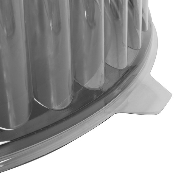 12" CAKE CONTAINER - 14 1/2" BLACK BASE - 4 3/4" TALL -  50/CASE