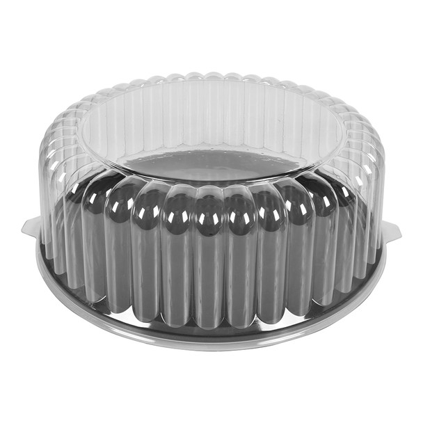 Copy of 12" CAKE CONTAINER - 14 1/2" BLACK BASE - 4 3/4" TALL -  25/CASE