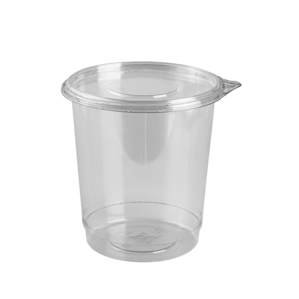 32oz DELI CONTAINER WITH LID - 5" x 5" TALL  - 500/CASE