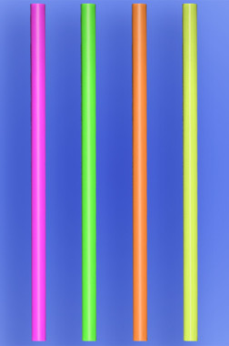 Giant Straws Neon 20inch