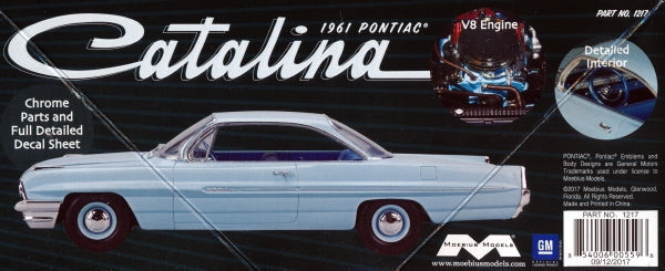 自動車 MOEBIUS MODEL 1/25 1961 PONTIAC CATALINA Moebius Models 2850 1961 Pontiac Catalina 1/25 Scale Model Kit