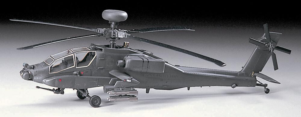 Hasegawa E6 00536 AH-64 Apache Longbow Helicopter 1/72 Scale Model Kit