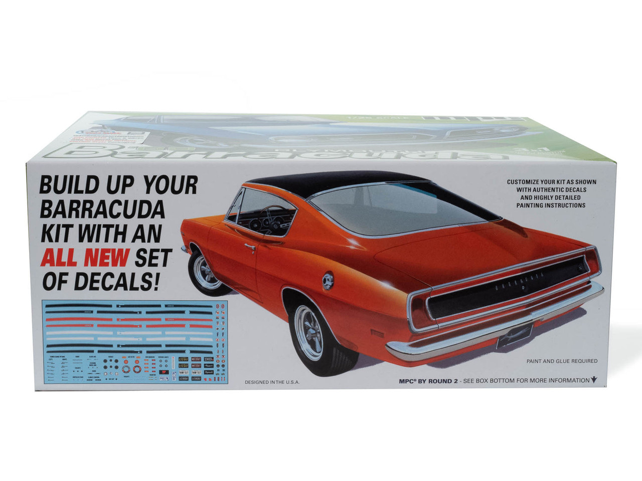 MPC 994 1969 Plymouth Barracuda 1/25 Scale Model Kit
