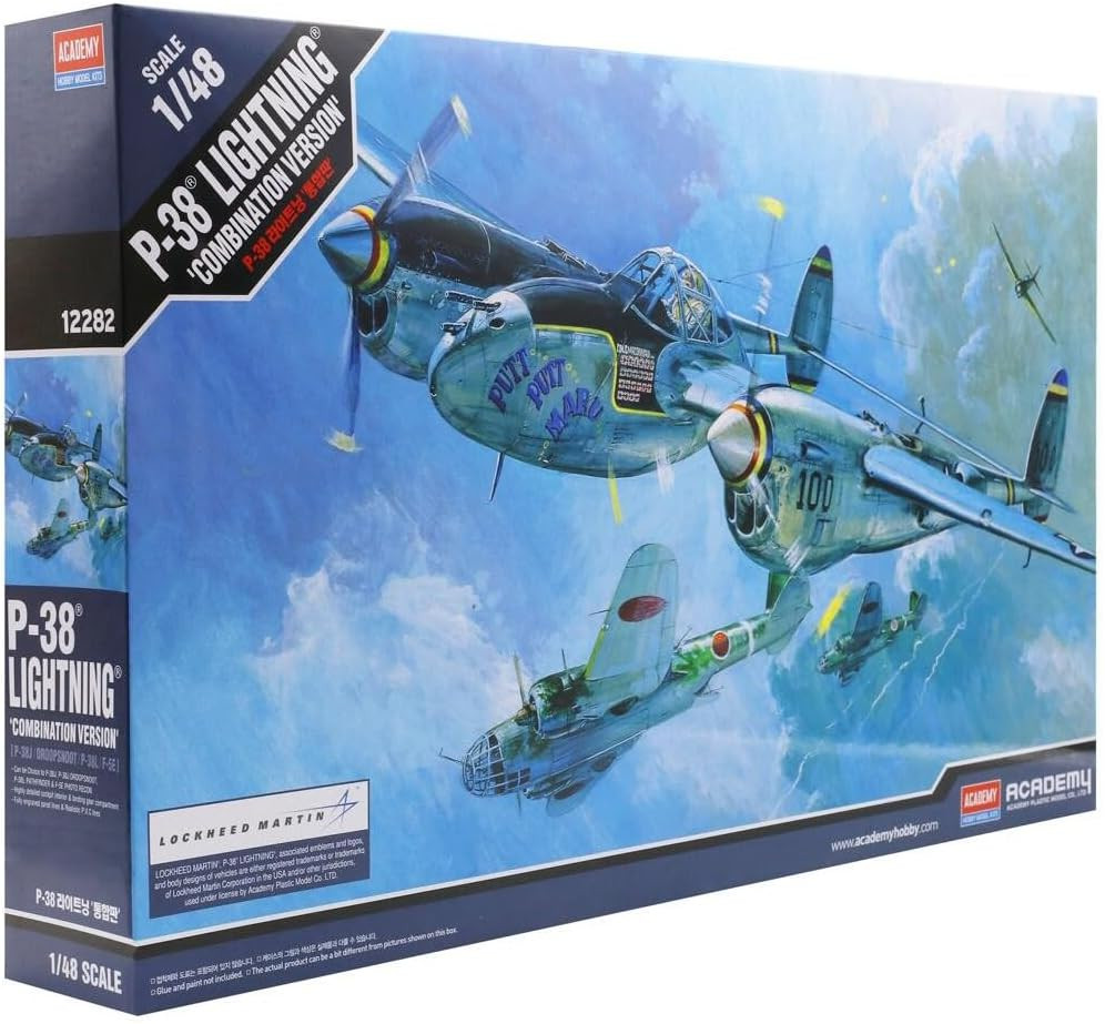Academy Models 12282 P-38 Lightning Combination Version Droopsnoot