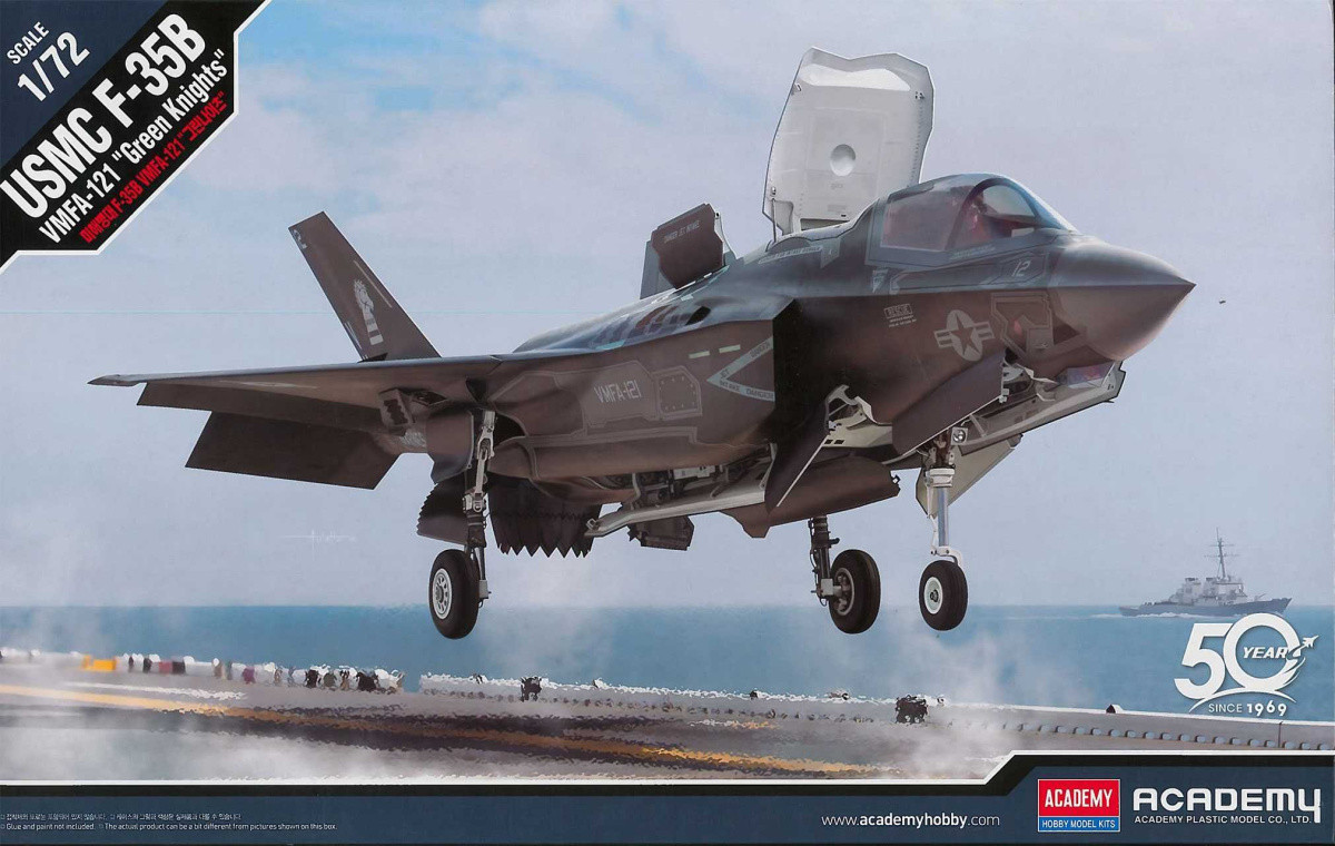 Academy Models 12569 USMC F-35B VMFA-121 Green Knights 1/72 Scale