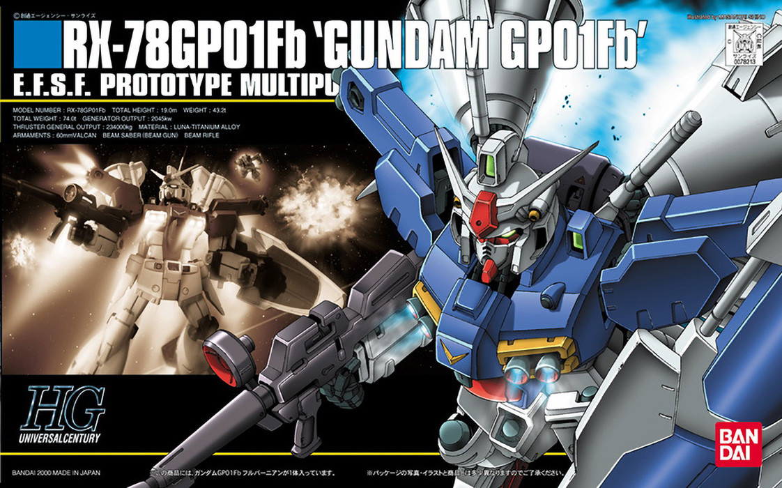 018 RX-78GP01Fb Gundam GP01Fb E.F.S.F. Prototype Multipurpose