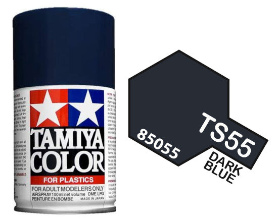 Tamiya 85055 TS-55 Dark Blue Spray Lacquer 100ml
