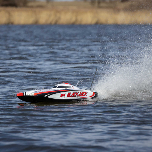 Pro Boat PRB08049T2 Blackjack 24" V2 Catamaran Brushless: RTR, Vegas Offshore
