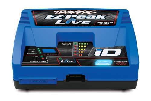 Traxxas TRA2971 EZ-Peak Live 12-amp NiMH/LiPo Fast Charger with iD Auto Battery Identification