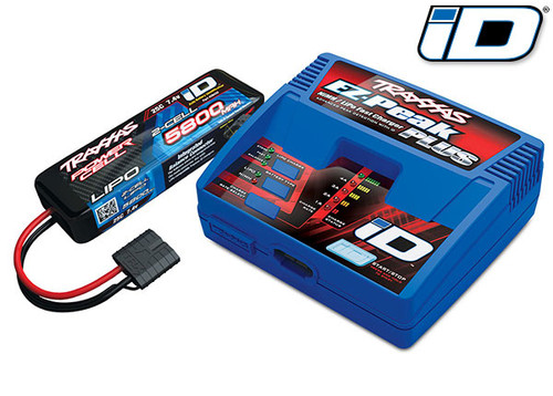 Traxxas TRA2992 EZ-Peak 2S Completer Pack Dual Multi-Chemistry Battery Charger w/One 5800mAh 2S Power Cell Batteries