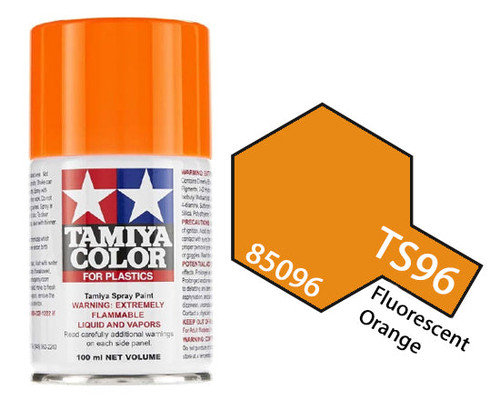 Tamiya 85096 TS-96 Fluorescent Orange Spray Lacquer 100ml Tamiya 85096 TS-96 Fluorescent Orange Spray Lacquer 100ml
