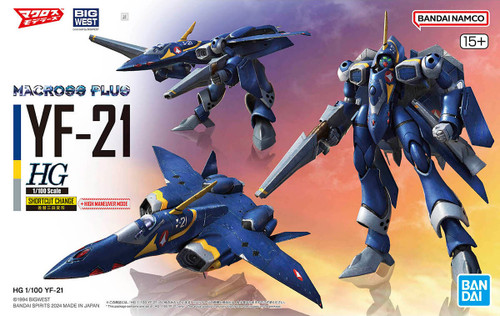 Bandai 5066280 YF-21 Macross Plus HG 1/100 Scale Model Kit Bandai 5066280 YF-21 Macross Plus HG 1/100 Scale Model Kit
