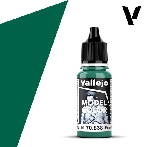 Vallejo 70.838 Emerald, 17 ml Bottle Vallejo 70.838 Emerald, 17 ml Bottle