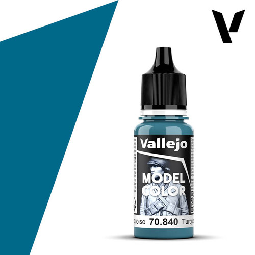 Vallejo 70.840-17 Light Turquoise, 17 ml Bottle Vallejo 70.840-17 Light Turquoise, 17 ml Bottle
