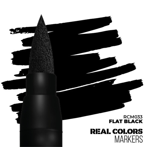 AK Interactive RCM033 Real Colors Flat Black Paint Marker AK Interactive RCM033 Real Colors Flat Black Paint Marker