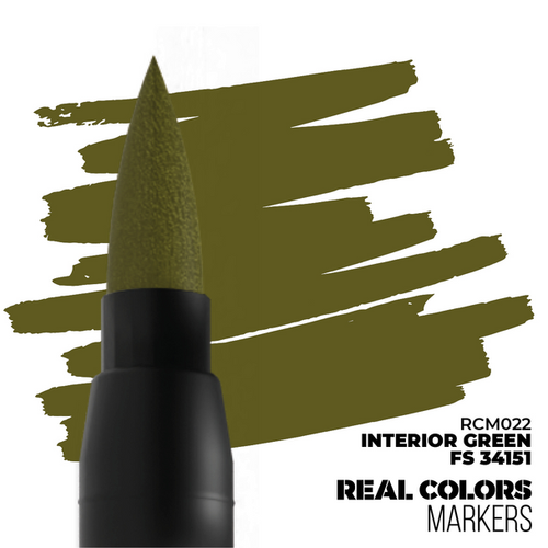 AK Interactive AKIRCM022 Real Colors Interior Green FS 34151 Paint Marker AK Interactive AKIRCM022 Real Colors Interior Green FS 34151 Paint Marker