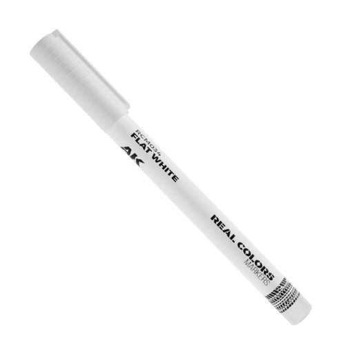 AK Interactive RCM034 Real Colors Flat White Paint Marker AK Interactive RCM034 Real Colors Flat White Paint Marker