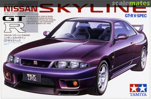 Tamiya 24145 Nissan Skyline GT-R V.Spec 1/24 Scale Model Kit Tamiya 24145 Nissan Skyline GT-R V.Spec 1/24 Scale Model Kit