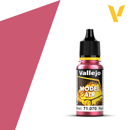 Vallejo 71.070 Model Air - Signal Red, 18 ml Bottle
