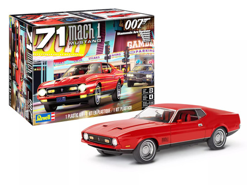 Revell 14555 1971 Ford Mustang Mach 1 429 "James Bond" 007 Diamonds Are Forever 1/25 Scale Model Kit