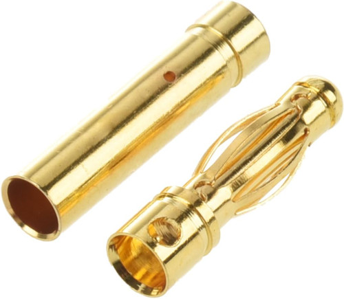 Hobbywurks HBYC2022 4mm Bullet Connectors, 3 Pair Hobbywurks HBYC2022 4mm Bullet Connectors, 3 Pair