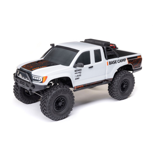 Axial AXI1375T1 1/10 SCX10 III Base Camp 4X4 RTR Brushed Rock Crawler, White