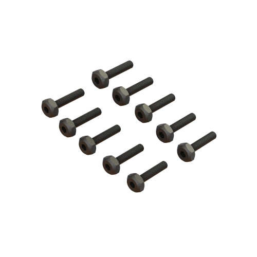 Arrma ARA702019 M2.5x12mm 5.5mm Hex Head; 10 Pieces