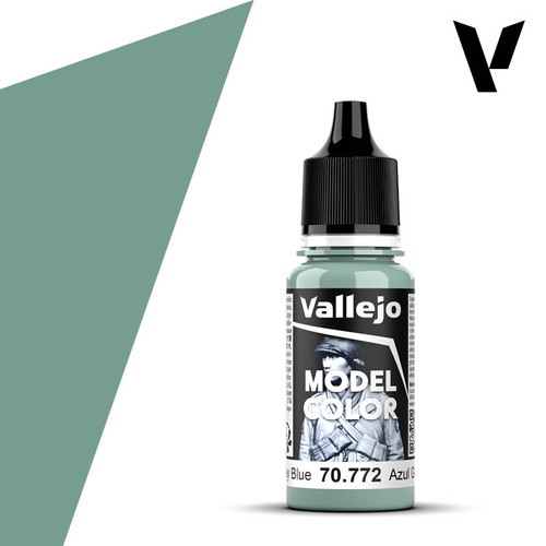 Vallejo 70.772 Model Color - Medium Grey Blue, 18 ml Bottle Vallejo 70.772 Model Color - Medium Grey Blue, 18 ml Bottle