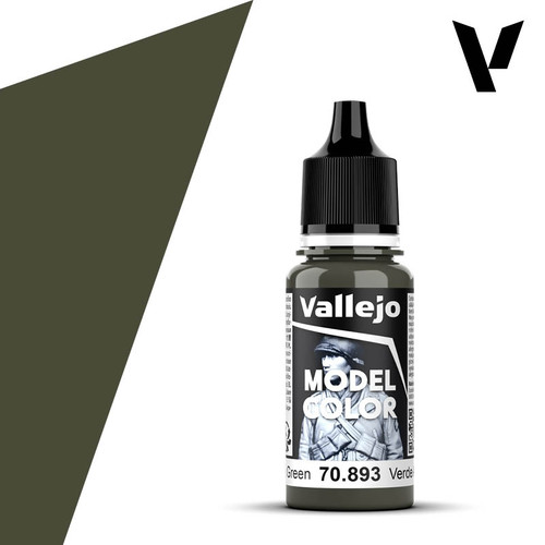 Vallejo 70.893 Model Color - US Dark Green, 18 ml Bottle