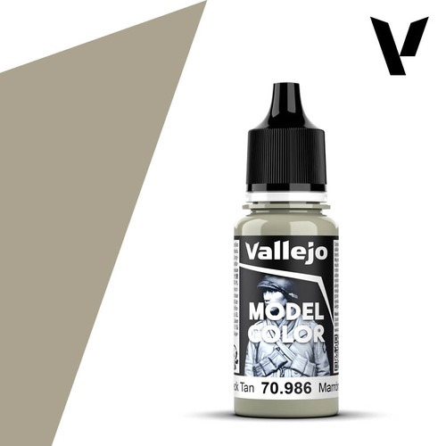Vallejo 70.986 Model Color - Deck Tan, 18 ml Bottle
