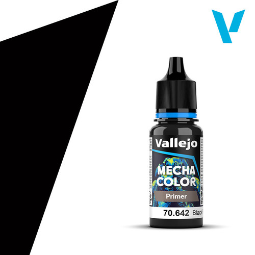 Vallejo 70.642 Model Color - Black Primer, 18 ml Bottle Vallejo 70.642 Model Color - Black Primer, 18 ml Bottle