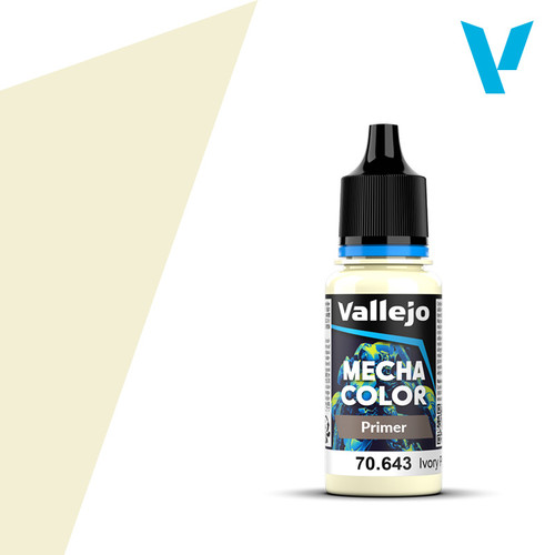 Vallejo 70.643 Model Color - Ivory Primer, 18 ml Bottle Vallejo 70.643 Model Color - Ivory Primer, 18 ml Bottle