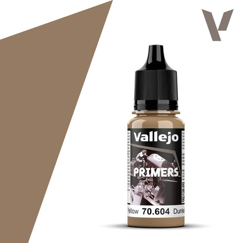 Vallejo 70.604 Model Color - German Dark Yellow Primer, 18 ml Bottle