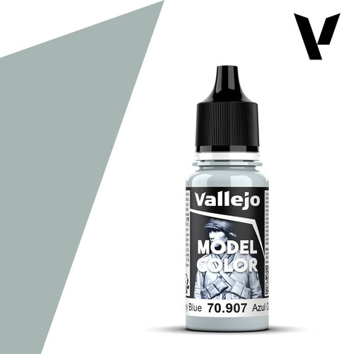 Vallejo 70.907 Model Color - Pale Grey Blue, 18 ml Bottle