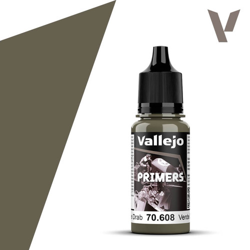 Vallejo 70.608 Model Color - USA Olive Drab Primer, 18 ml Bottle Vallejo 70.608 Model Color - USA Olive Drab Primer, 18 ml Bottle