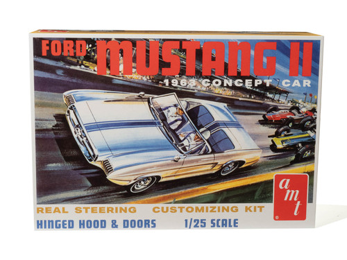 AMT 1369 1963 Ford Mustang II Concept Car 1/25 Scale Model Kit