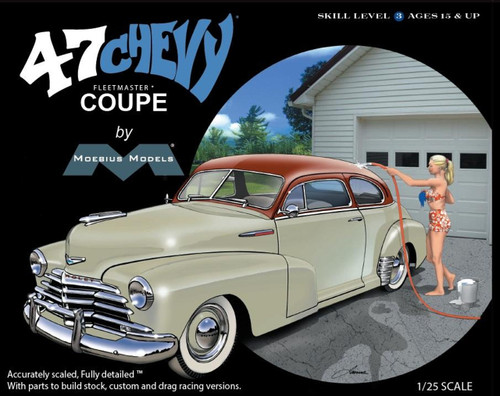 Moebius Models 2302 1947 Chevrolet Fleetmaster Coupe 1/25 Scale Model Kit Moebius Models 2302 1947 Chevrolet Fleetmaster Coupe 1/25 Scale Model Kit