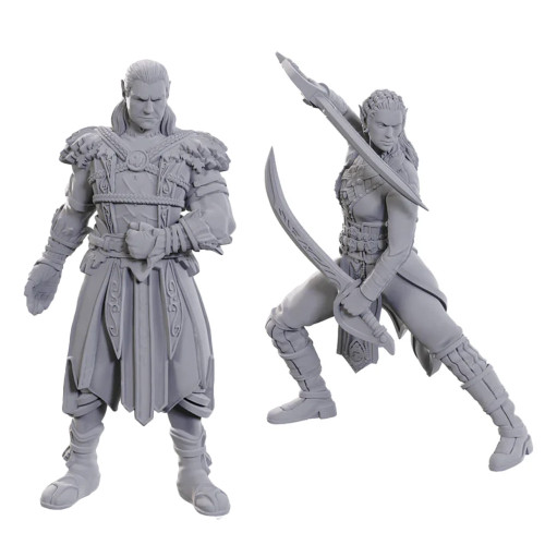 Wizkids 96368: Dungeons & Dragons: Nolzur's Marvelous Unpainted Miniatures - Special Edition Baldur's Gate 3, Jaheira & Halsin Wizkids 96368: Dungeons & Dragons: Nolzur's Marvelous Unpainted Miniatures - Special Edition Baldur's Gate 3, Jaheira & Halsin