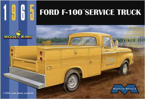 Moebius Models 1235 1965 Ford F-100 Service Truck 1/25 Scale Model Kit Moebius Models 1235 1965 Ford F-100 Service Truck 1/25 Scale Model Kit