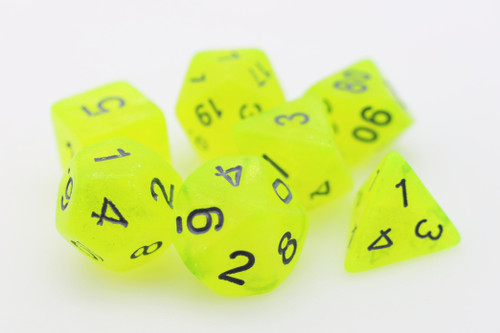 Foambrain Games 2675 Radioactive Lemonade RPG Dice Set