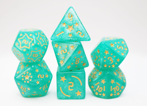 Foambrain Games 2686 Shooting Stars Magnesium RPG Dice Set Foambrain Games 2686 Shooting Stars Magnesium RPG Dice Set