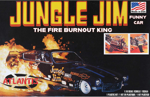 Atlantis Models H1486 Jungle Jim Vega Funny Car 1/16 Scale Model Kit Atlantis Models H1486 Jungle Jim Vega Funny Car 1/16 Scale Model Kit