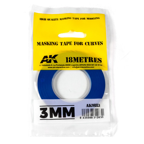 AK Interactive 9183 Masking Tape for Curves 3mm AK Interactive 9183 Masking Tape for Curves 3mm